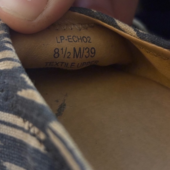 Lucky Brand Women's Navy and Cream Ballet Slip-ons - Picture 2 of 12